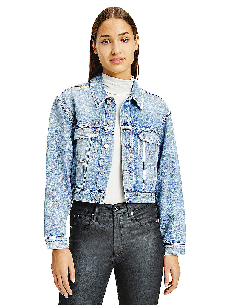 CALVIN KLEIN JEANS Jeansjacke Oversized Fit blau | XS